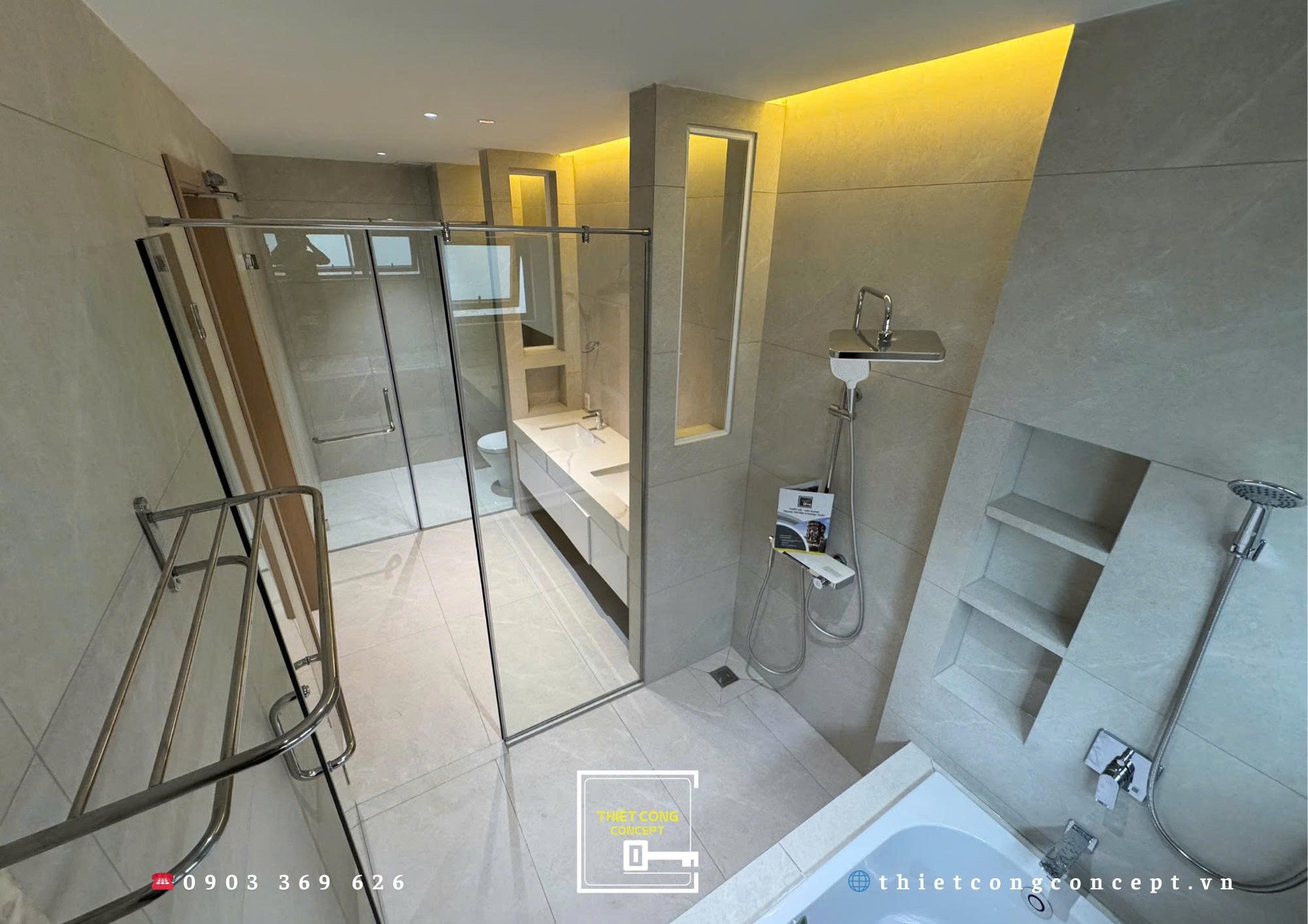 BỐ TRÍ KHÔNG GIAN NHÀ WC SANG TRỌNG TẠI HOANG'S HOUSE 2025