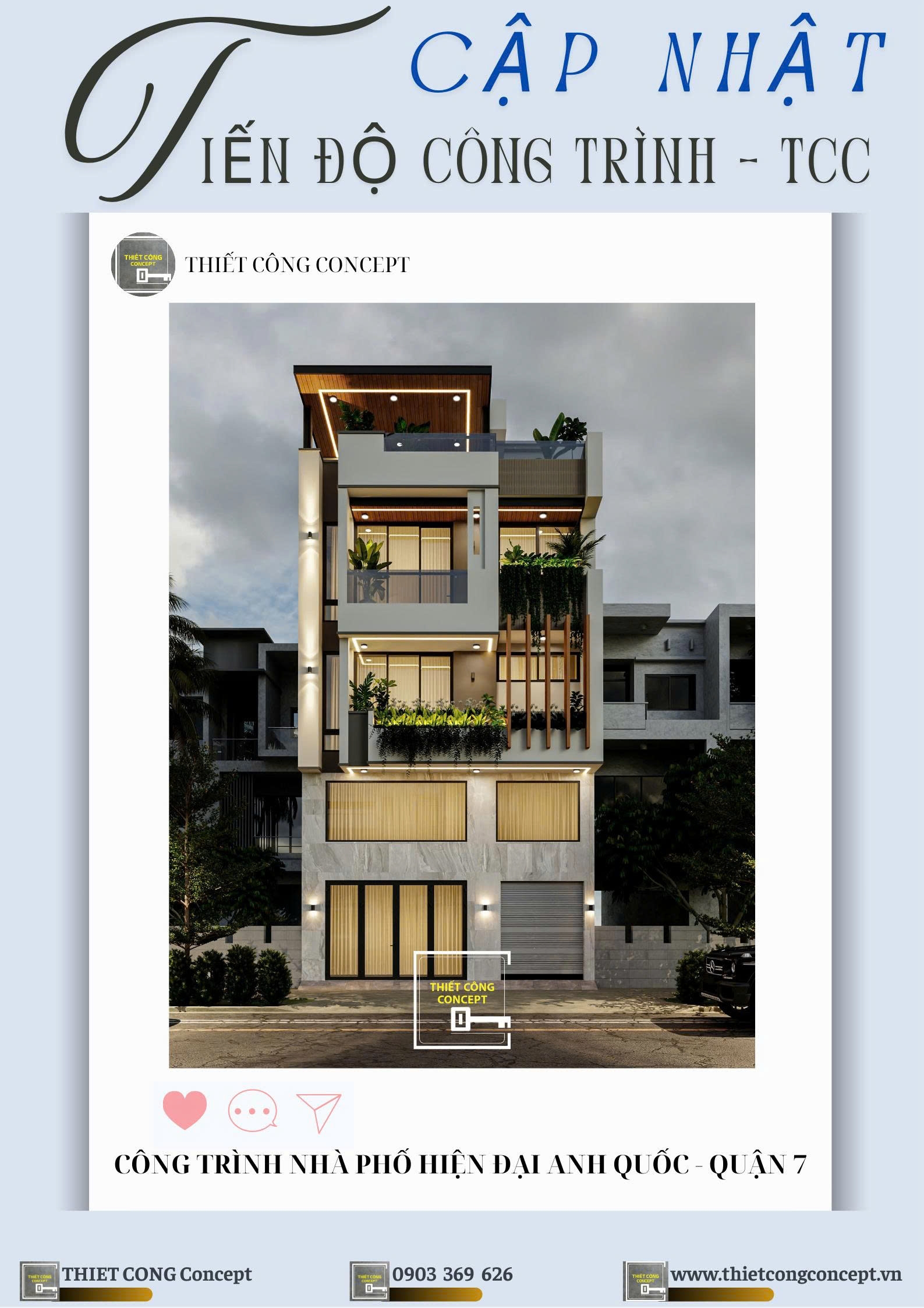 CẬP NHẬT TIẾN ĐỘ CÔNG TRÌNH NHÀ PHỐ HIỆN ĐẠI Q'HOUSE - TCC QUẬN 7 NGÀY 10/09/2025