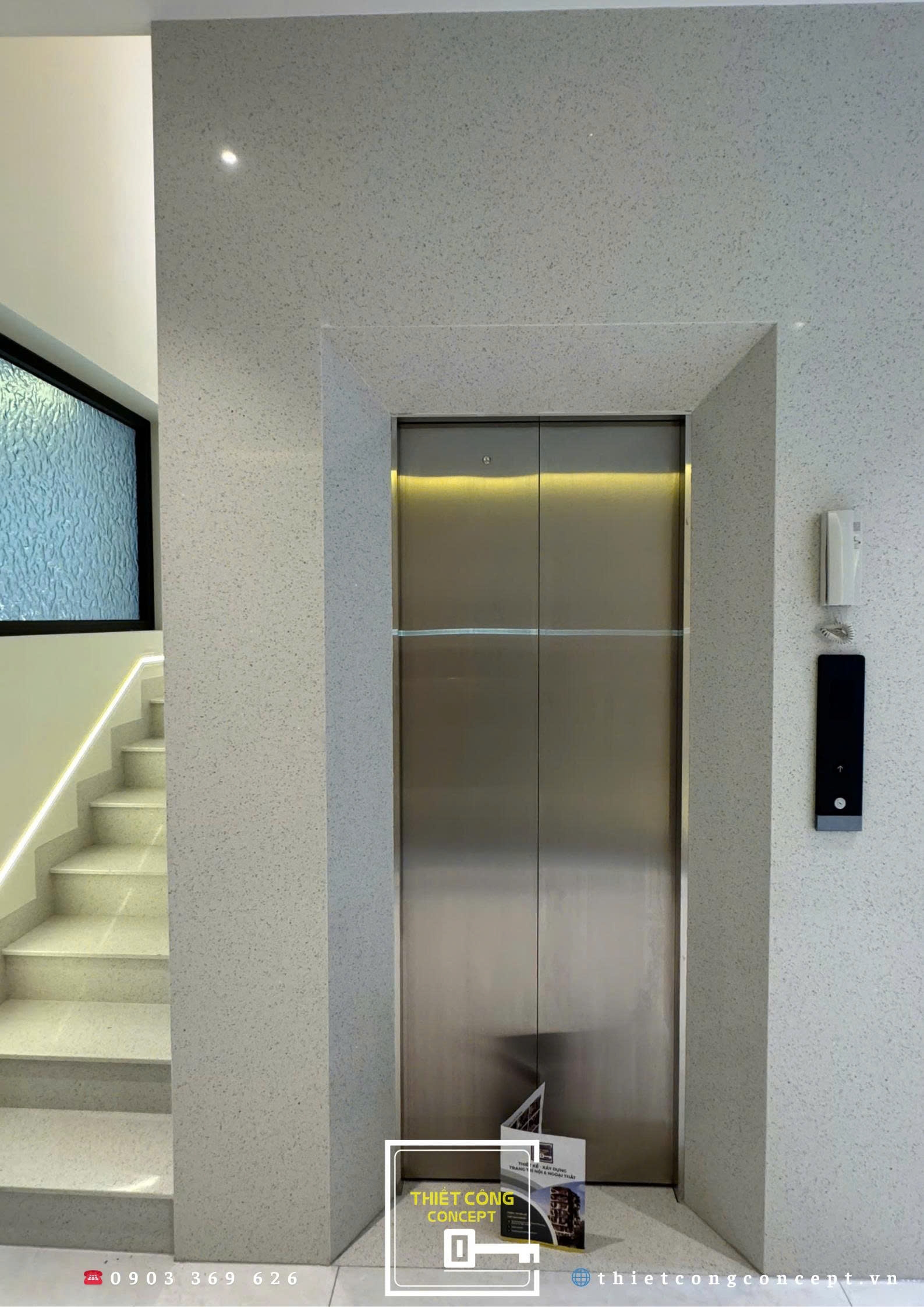 MẪU ĐÁ CẦU THANG & ĐÁ ỐP THANG MÁY TẠI HOANG'S HOUSE 2025