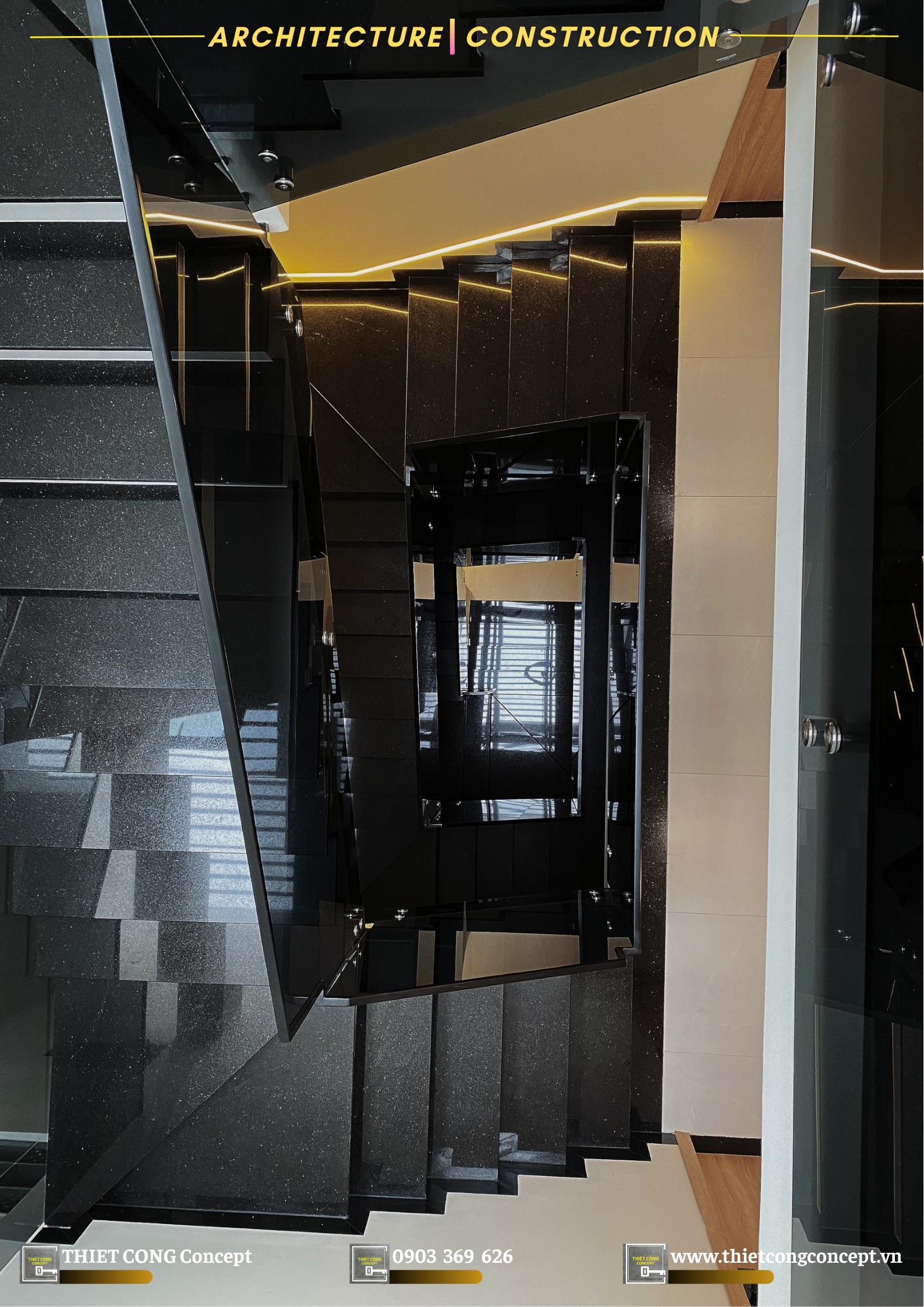 MẪU ĐÁ CẦU THANG TẠI QA'S HOUSE 2024