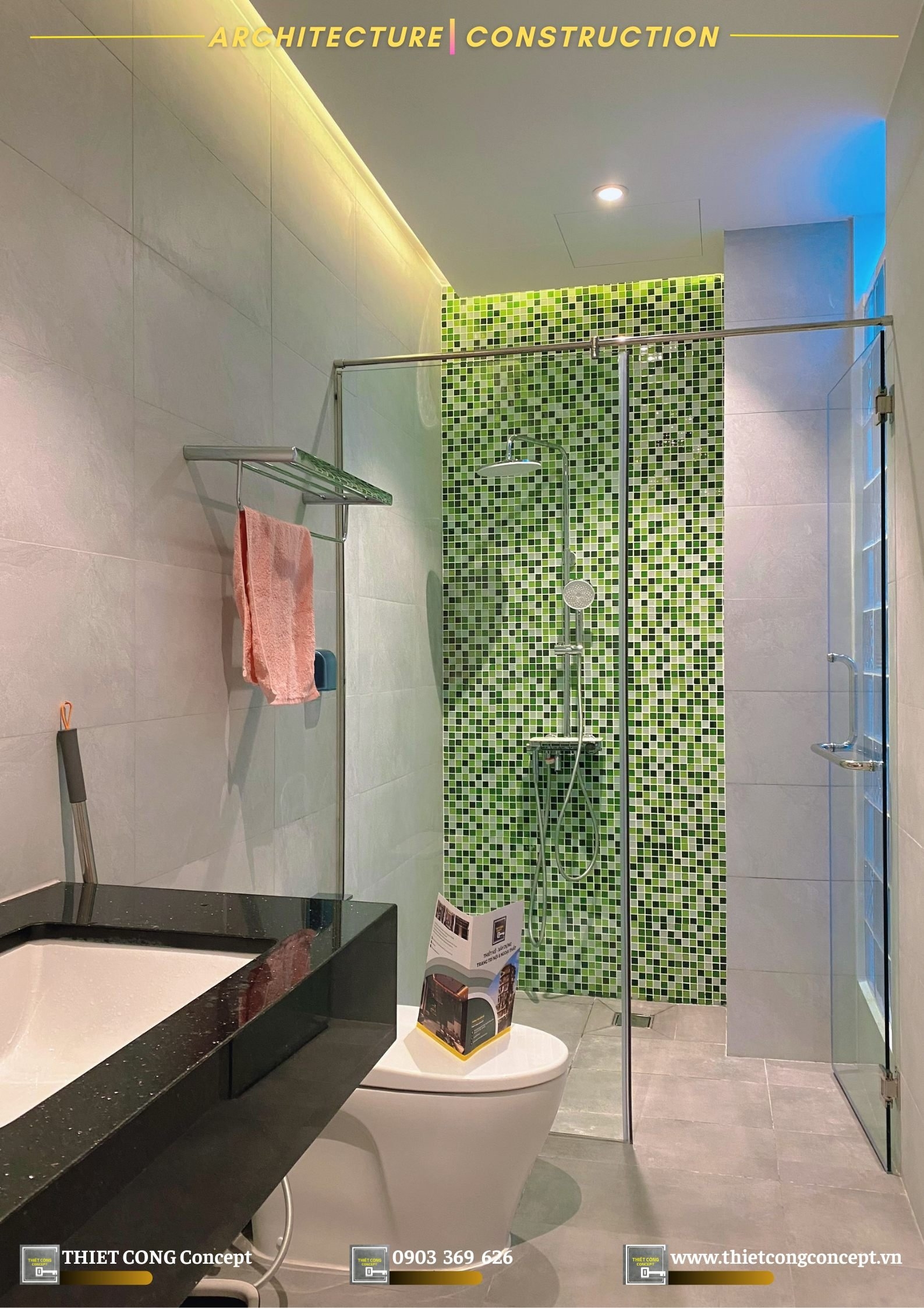 MẪU GẠCH ỐP LÁT WC TẠI QA'S HOUSE 2024