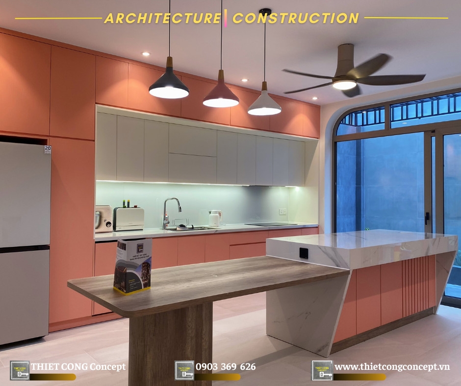 MẪU TỦ BẾP + ĐÁ BẾP TẠI QA'S HOUSE 2024