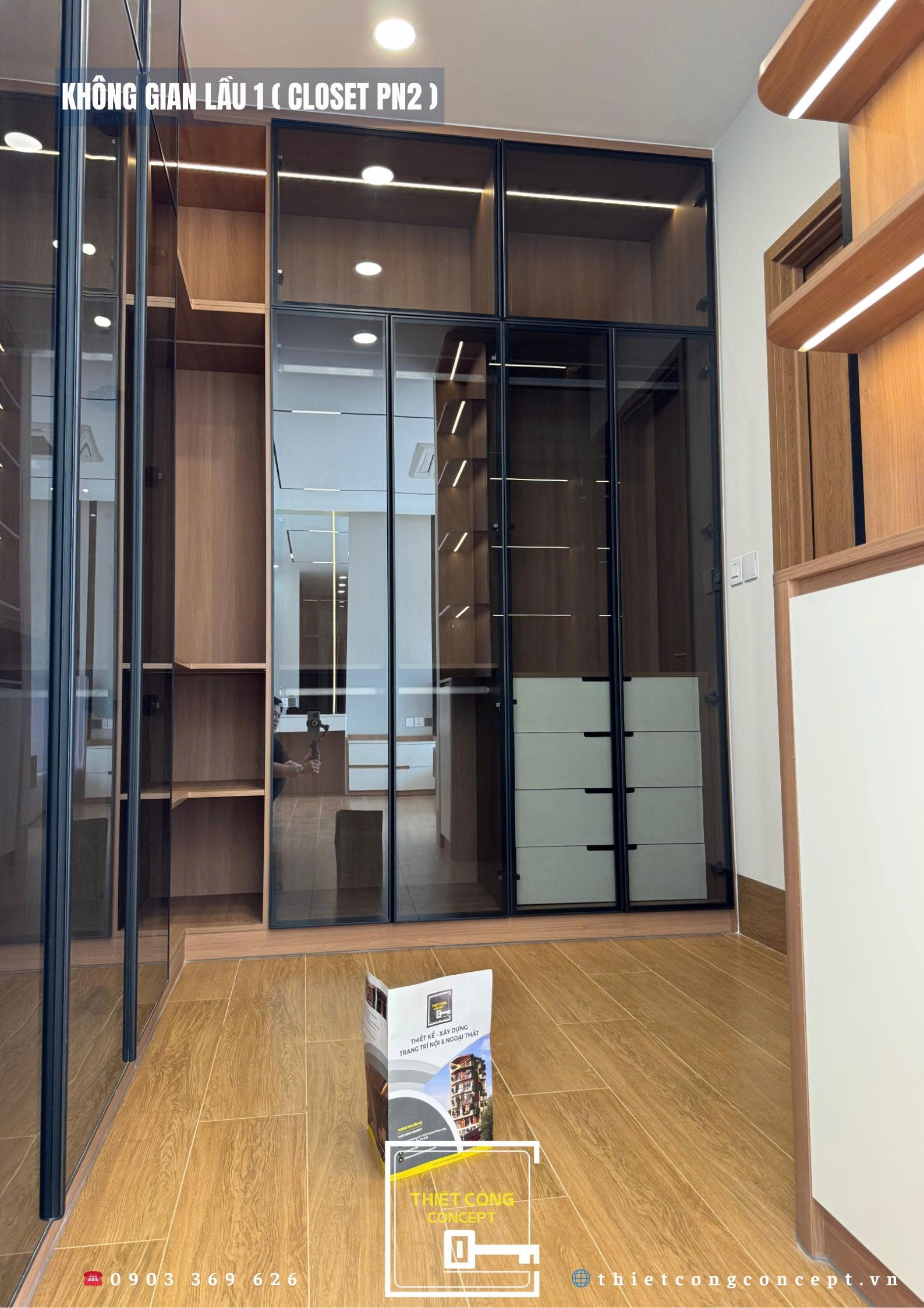 MẪU TỦ QUẦN ÁO CHẤT LIỆU GỖ & KÍNH CAO CẤP TẠI QUOC'S HOUSE 2025