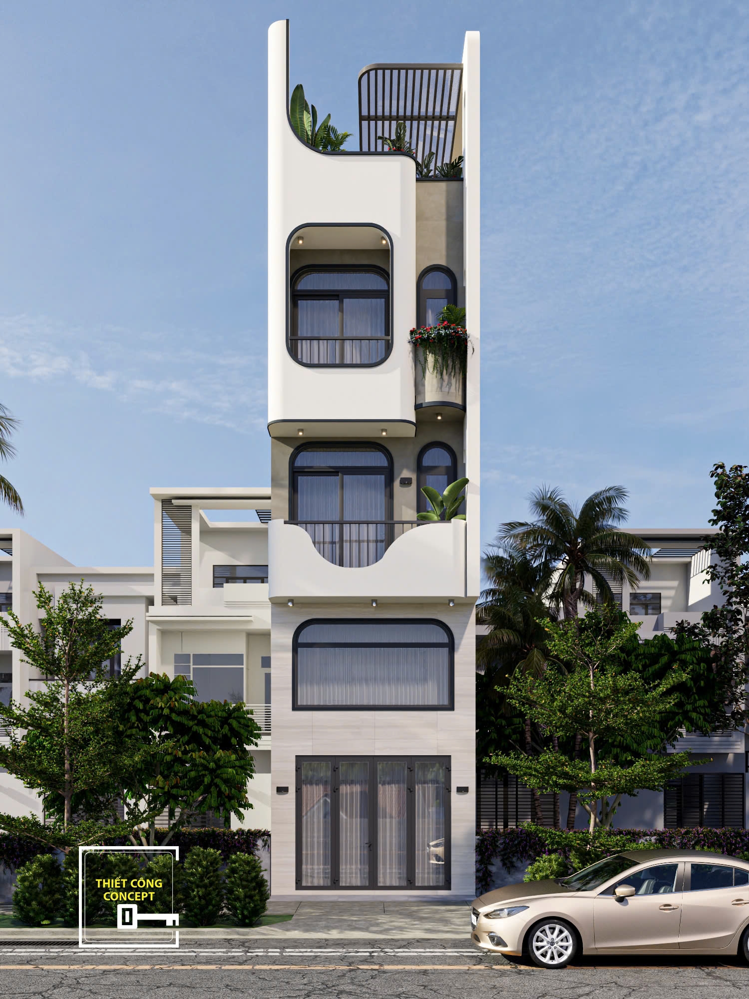 HOÀN THIỆN PHƯƠNG ÁN THIẾT KẾ NHÀ PHỐ PHONG CÁCH HIỆN ĐẠI HUY'S HOUSE 2026 - TCC TÂN PHÚ 