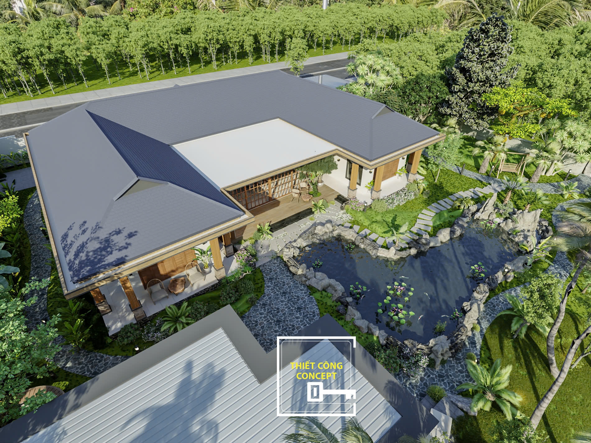 MẪU THIẾT KẾ KIẾN TRÚC CÔNG TRÌNH NHÀ VƯỜN NGHỈ DƯỠNG K'S HOUSE - BÌNH DƯƠNG T05/2025