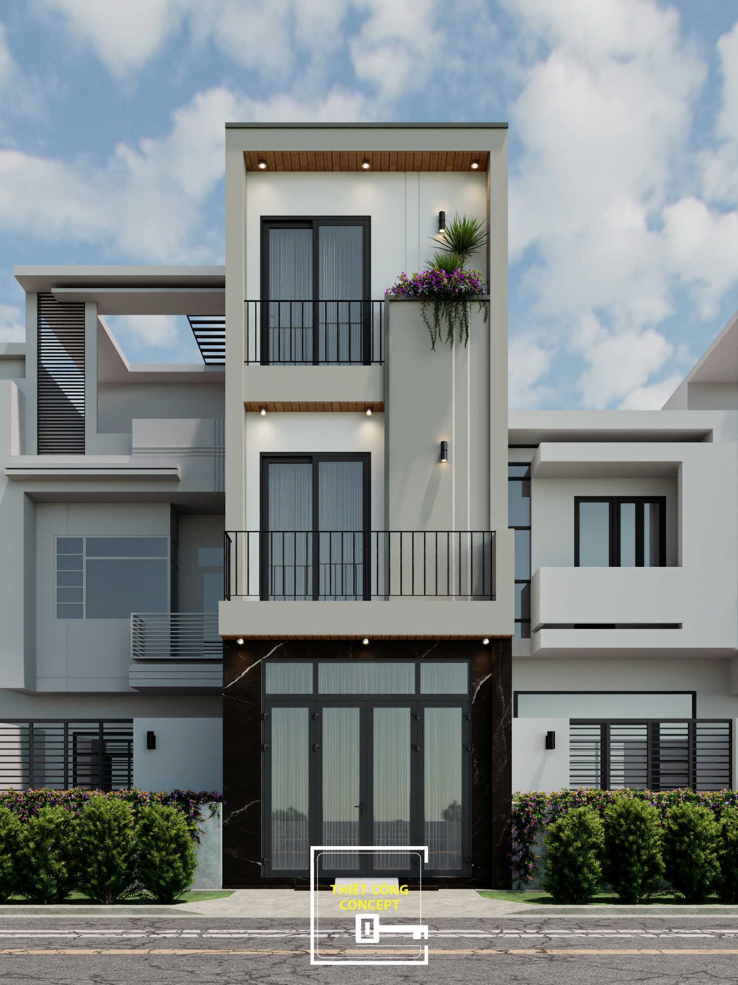 MẪU THIẾT KẾ NHÀ Ở GIA ĐÌNH LONG'S HOUSE 3 TẦNG 4 PHÒNG NGỦ ( CẢI TẠO ) - NĂM 2025