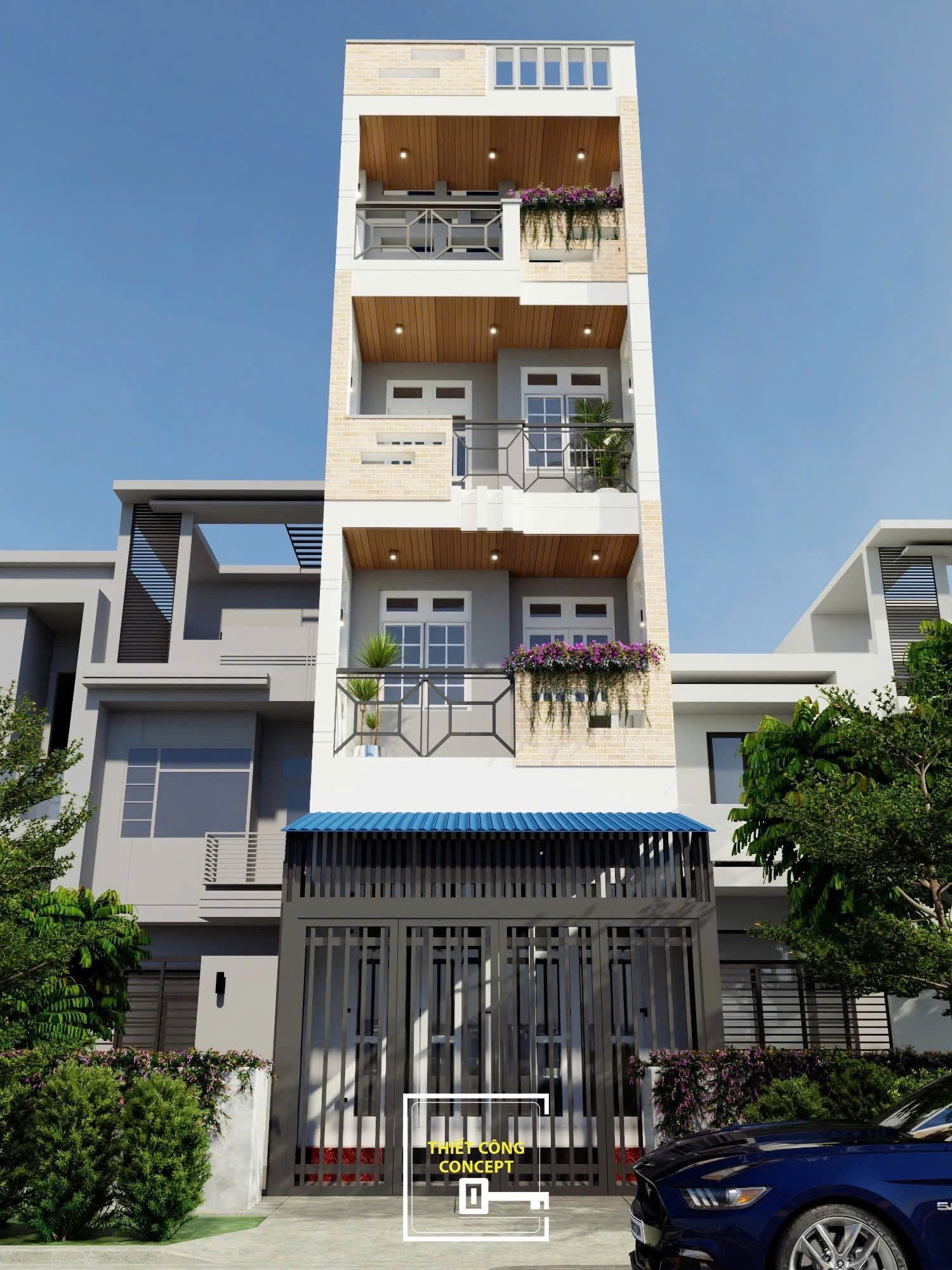 MẪU THIẾT KẾ NHÀ PHỐ 4 TẦNG ( CẢI TẠO ) - NĂM 2025