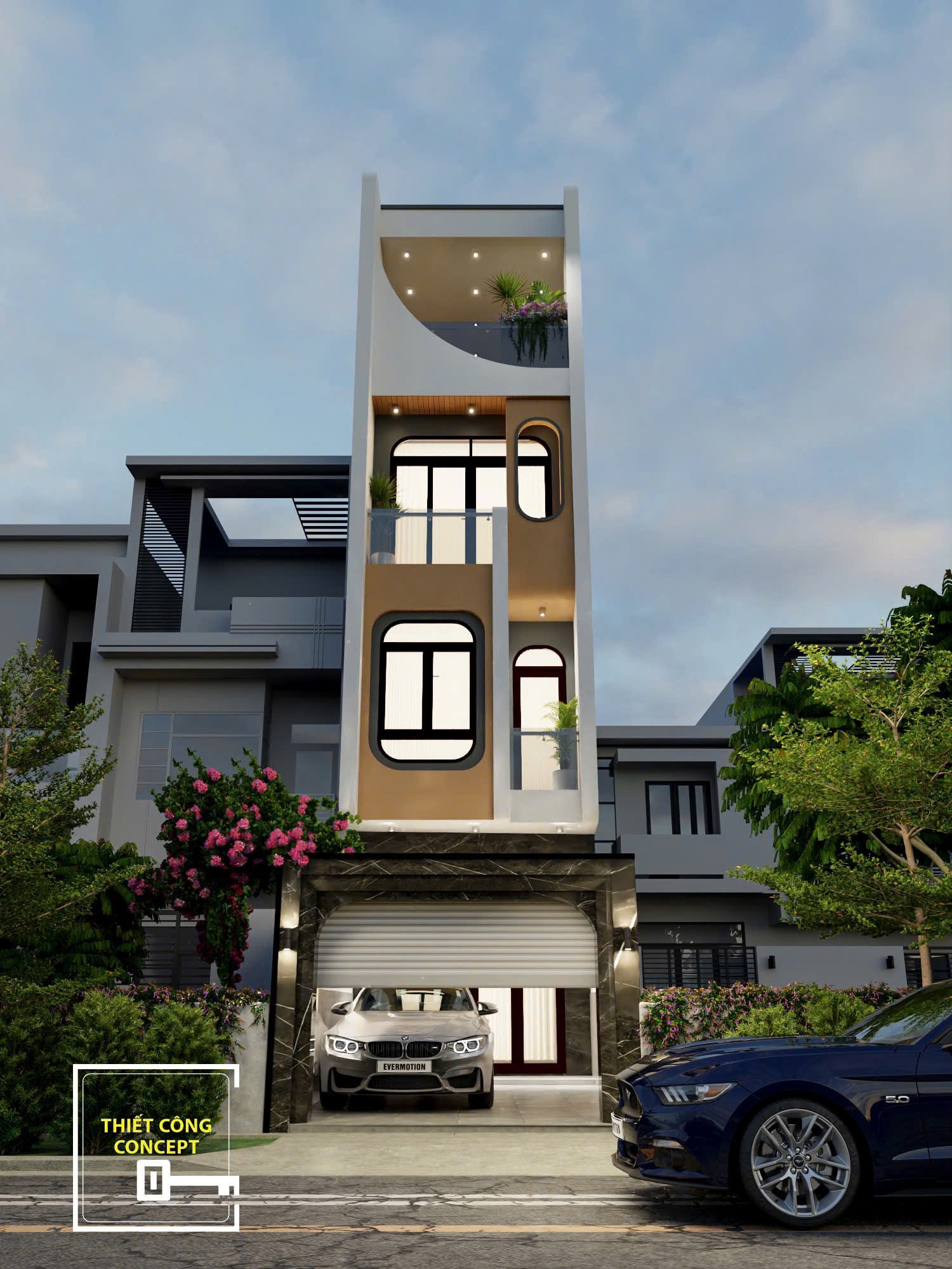 MẪU THIẾT KẾ NHÀ PHỐ PHONG CÁCH HIỆN ĐẠI HIEU'S HOUSE - BÌNH THẠNH T10/2025