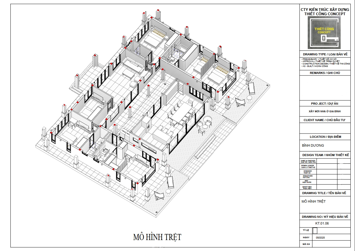 PHƯƠNG ÁN THIẾT KẾ NHÀ LÝ TƯỞNG: 5 PHÒNG NGỦ, 5 WC, KHÔNG GIAN SỐNG RỘNG MỞ VÀ TIỆN NGHI TẠI BÌNH DƯƠNG - 2025