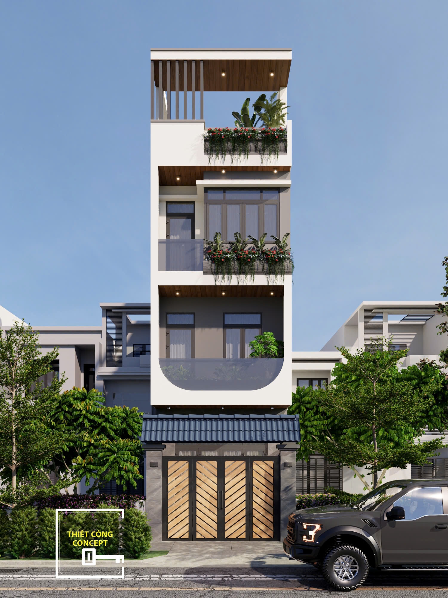 THIẾT KẾ NHÀ PHỐ PHONG CÁCH HIỆN ĐẠI DONG'S HOUSE 2026 - TCC THỦ ĐỨC