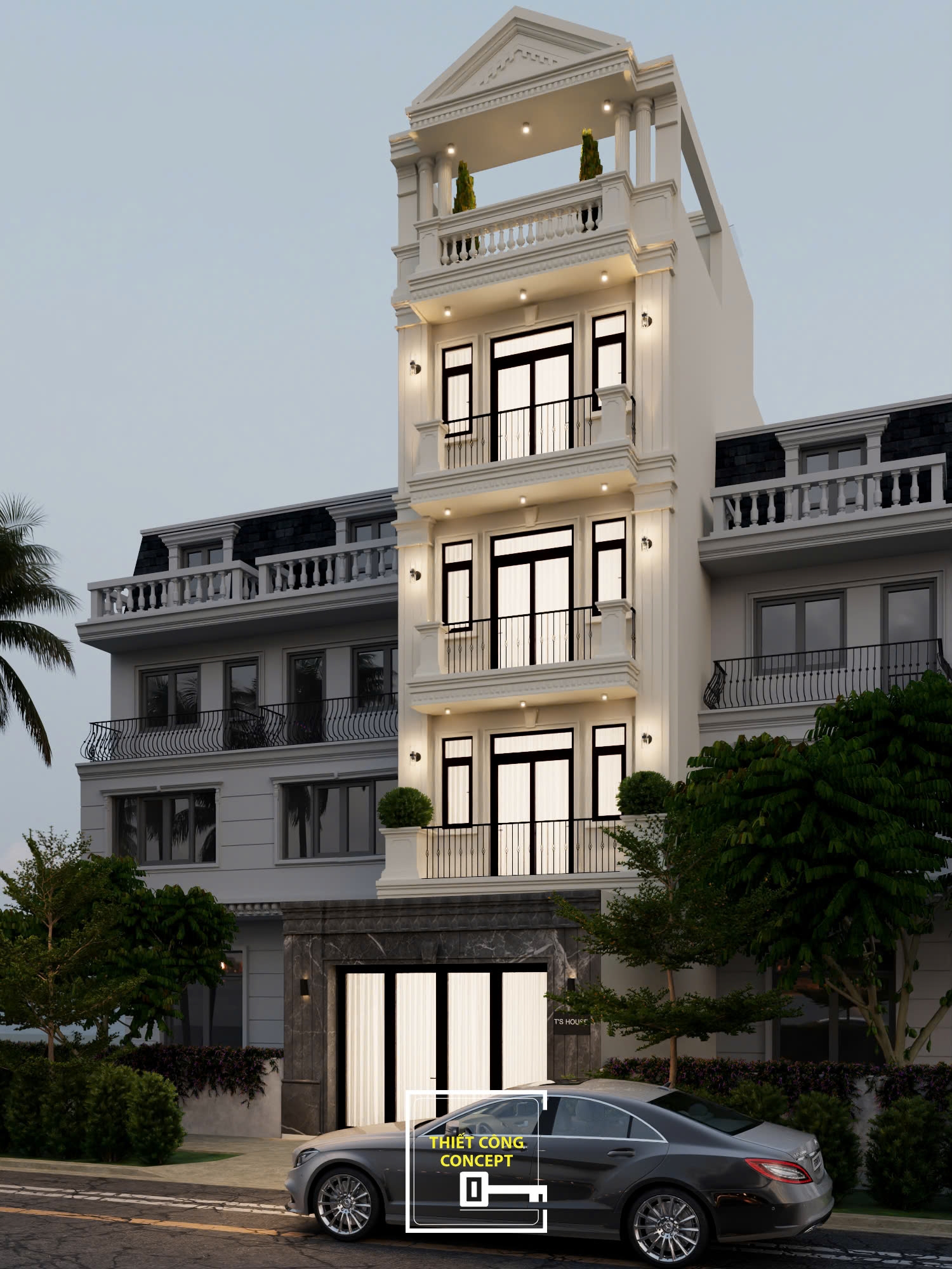 THIẾT KẾ NỘI THẤT NHÀ PHỐ PHONG CÁCH TÂN CỔ ĐIỂN TRANG'S HOUSE 2026 - TCC GÒ VẤP