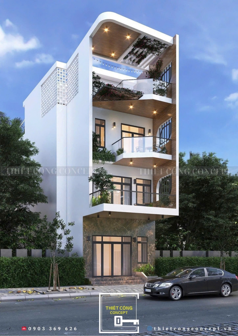 TỔNG HỢP HÌNH ẢNH THIẾT KẾ KIẾN TRÚC CÔNG TRÌNH VILLA PHONG CÁCH HIỆN ĐẠI TẠI QUẬN BÌNH THẠNH