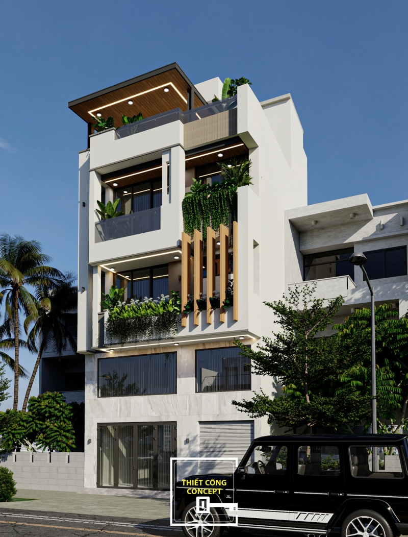 UPDATE MẪU THIẾT KẾ NHÀ PHỐ PHONG CÁCH HIỆN ĐẠI Q'HOUSE - QUẬN 7 T08/2025