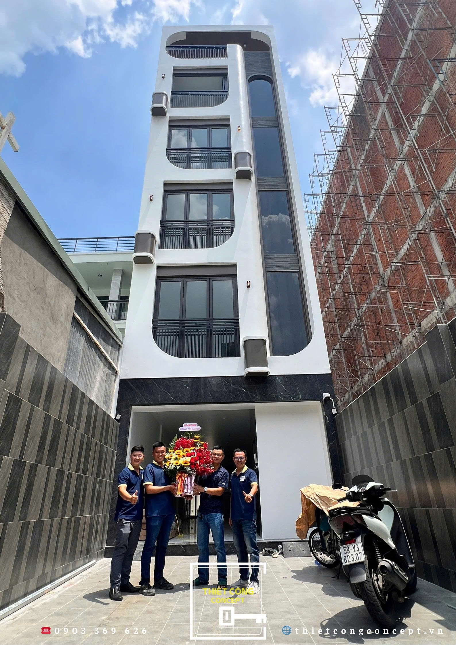 HÌNH ẢNH THỰC TẾ CÔNG TRÌNH NHÀ PHỐ 5 TẦNG T'S HOUSE TẠI GÒ VẤP