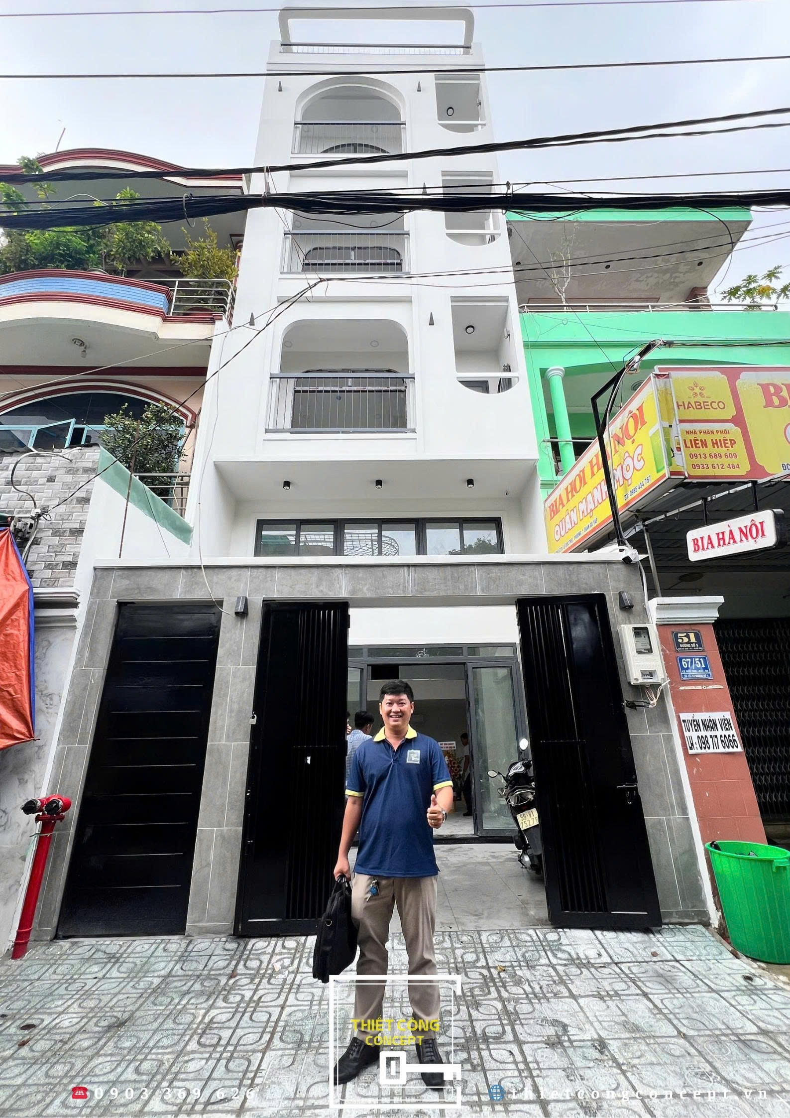 HÌNH ẢNH THỰC TẾ TỪ NGÀY KHỞI CÔNG ĐẾN KHI BÀN GIAO CÔNG TRÌNH NHÀ PHỐ 6 TẦNG T'S HOUSE TẠI GÒ VẤP