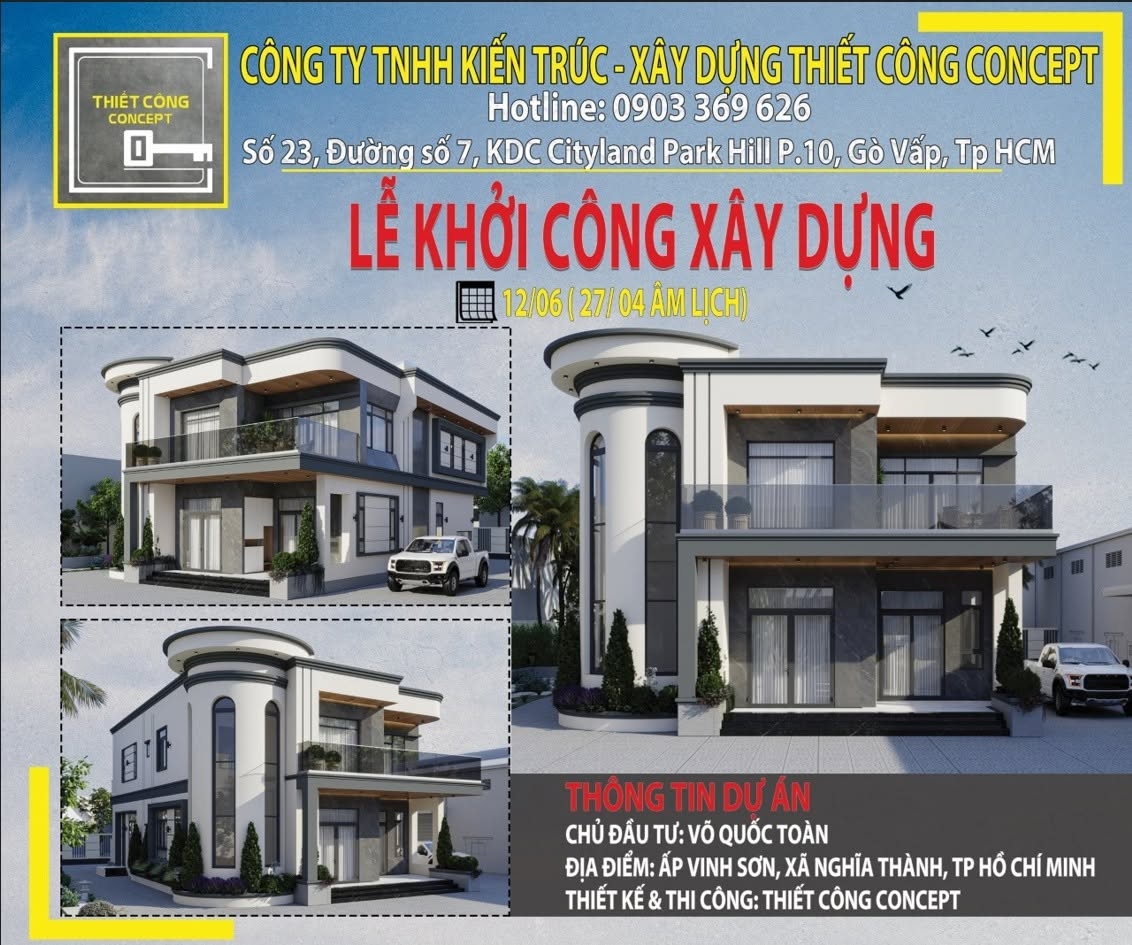 KHỞI CÔNG XÂY DỰNG TOAN VILLA 2026 – HÀNH TRÌNH KIẾN TẠO KHÔNG GIAN SỐNG ĐẲNG CẤP