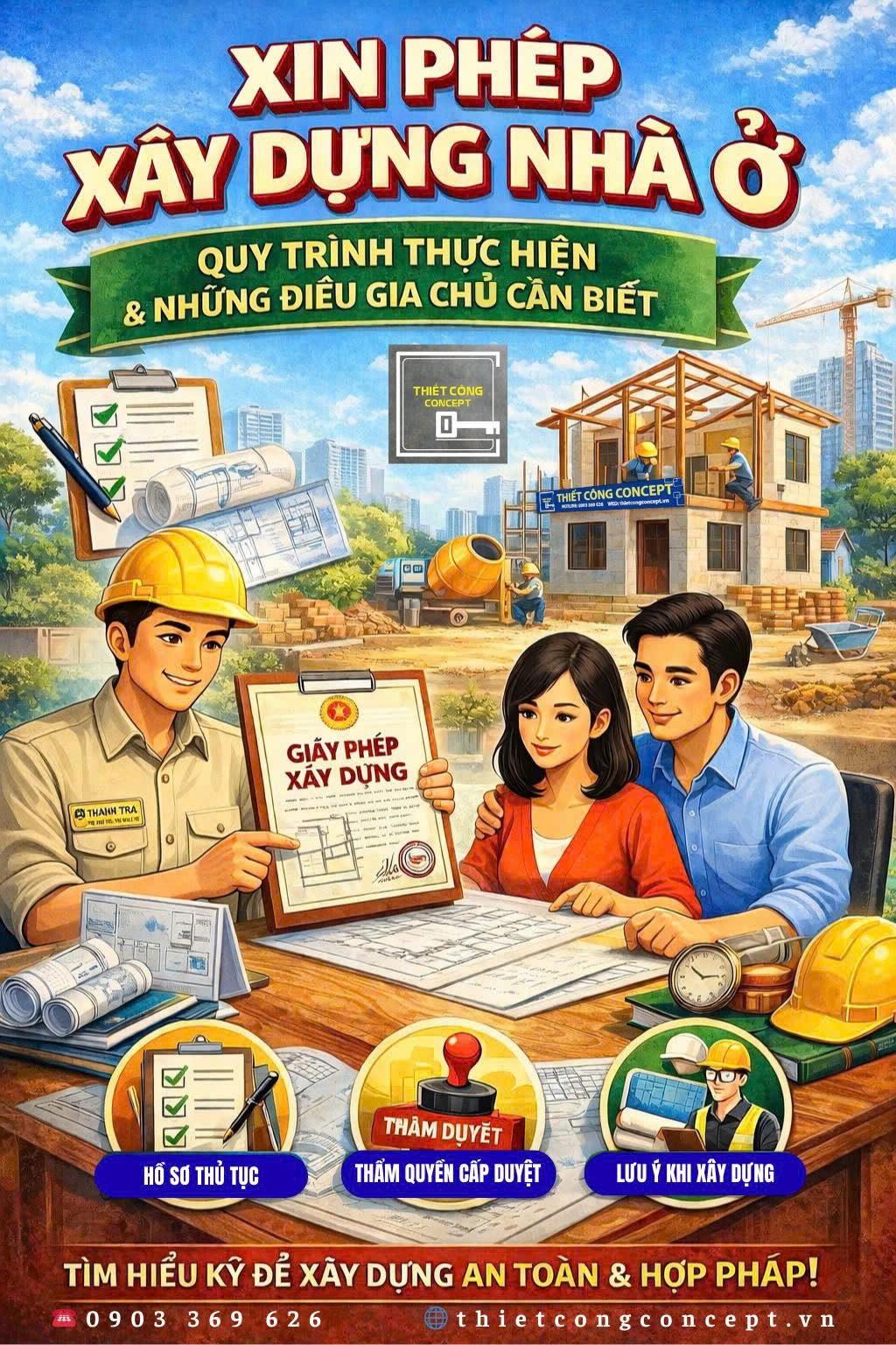 XIN PHÉP XÂY DỰNG NHÀ Ở: QUY TRÌNH THỰC HIỆN VÀ NHỮNG ĐIỀU GIA CHỦ CẦN BIẾT